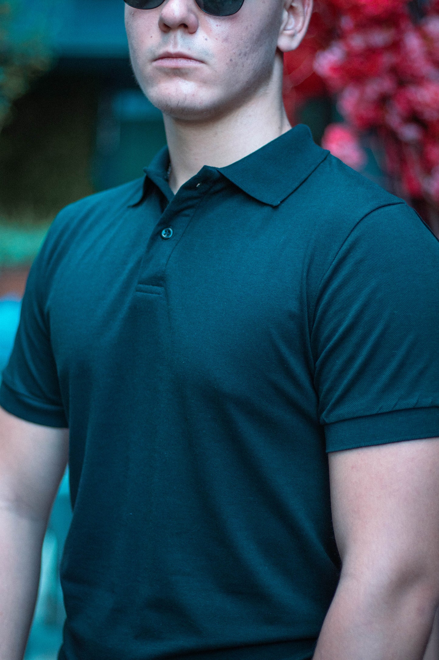 Polo majica - Black (Modal)