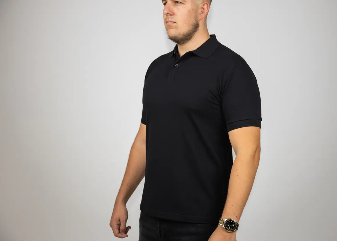 Polo majica - Black (Modal)