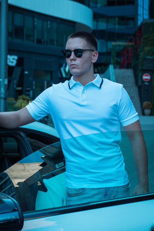 Polo Borderline majica - White (Modal)