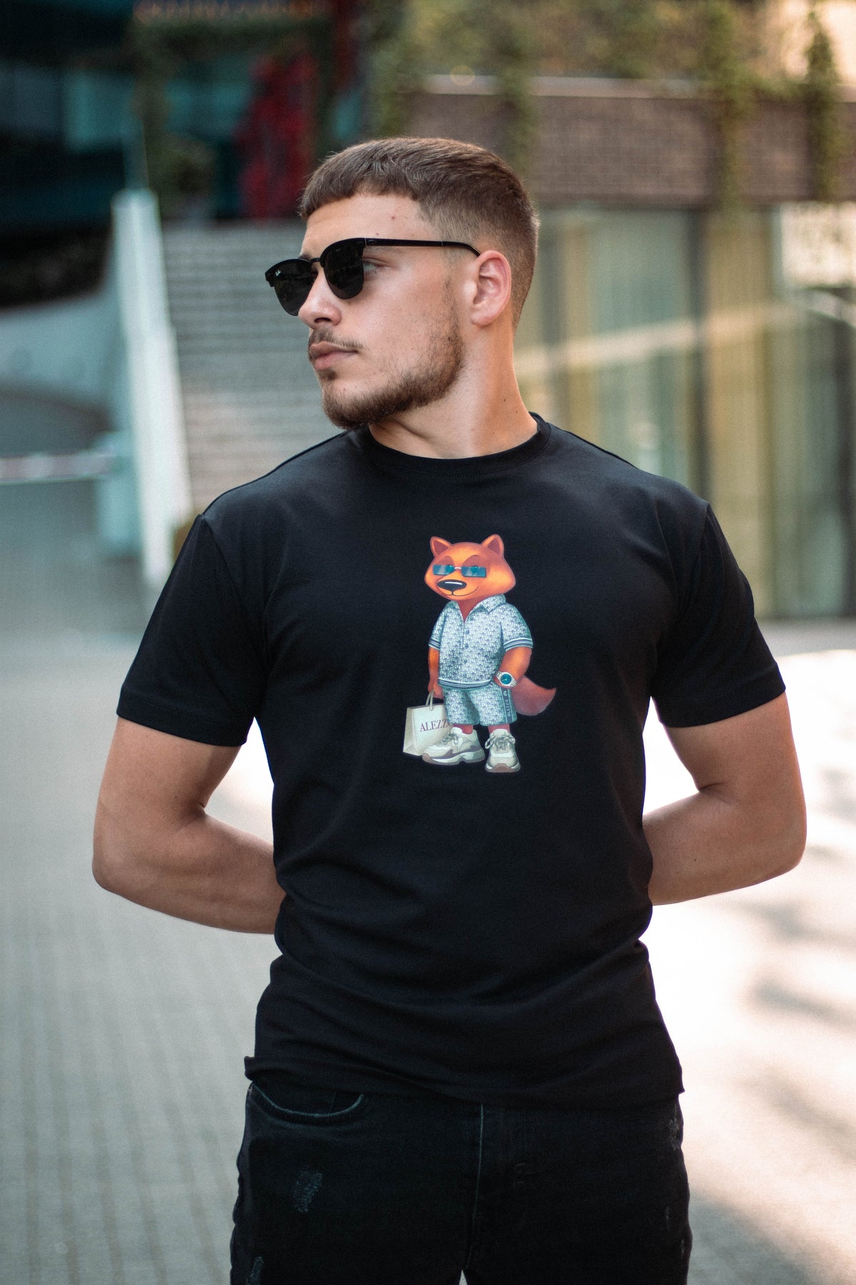 Felix Designer majica - Black (Cotton)